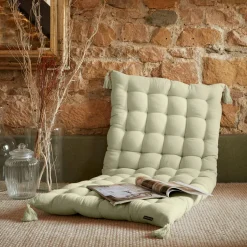 EMINZA Matelas de sol gaze de coton (60 x 120 cm) Gaïa Vert tilleul Best