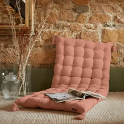 EMINZA Matelas de sol gaze de coton (60 x 120 cm) Gaïa Rose Pêche Hot