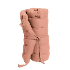 EMINZA Matelas de sol gaze de coton (60 x 120 cm) Gaïa Rose Pêche Hot