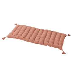 EMINZA Matelas de sol gaze de coton (60 x 120 cm) Gaïa Rose Pêche Hot