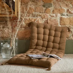 EMINZA Matelas de sol gaze de coton (60 x 120 cm) Gaïa Camel Sale