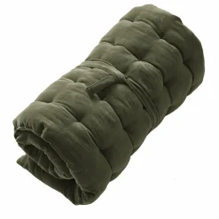 EMINZA Matelas de sol velours de coton (60 x 120 cm) Victor thym Vert Sale
