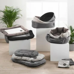 LOVE STORY Matelas pour chat et chien Patchy L70 cm /Noir Gris Discount