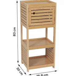 TENDANCE Meuble bas de salle de bain (36 x H83 cm) Trinidad Naturel