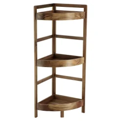 TENDANCE Meuble d'angle 3 étagères bois acacia (29 x H86 cm) Lina Marron Hot