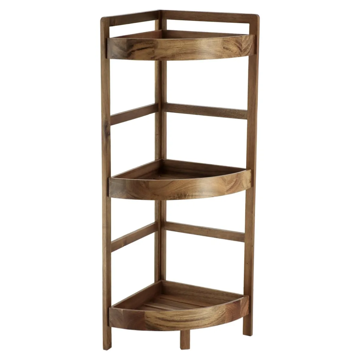 TENDANCE Meuble d'angle 3 étagères bois acacia (29 x H86 cm) Lina Marron Hot