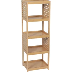 TENDANCE Meuble de rangement bambou 5 étagères (H108 cm) Trinidad Naturel Discount