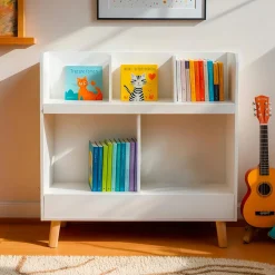 EMINZA Meuble de rangement enfant bois 5 cases (H70 cm) Hector Blanc Sale