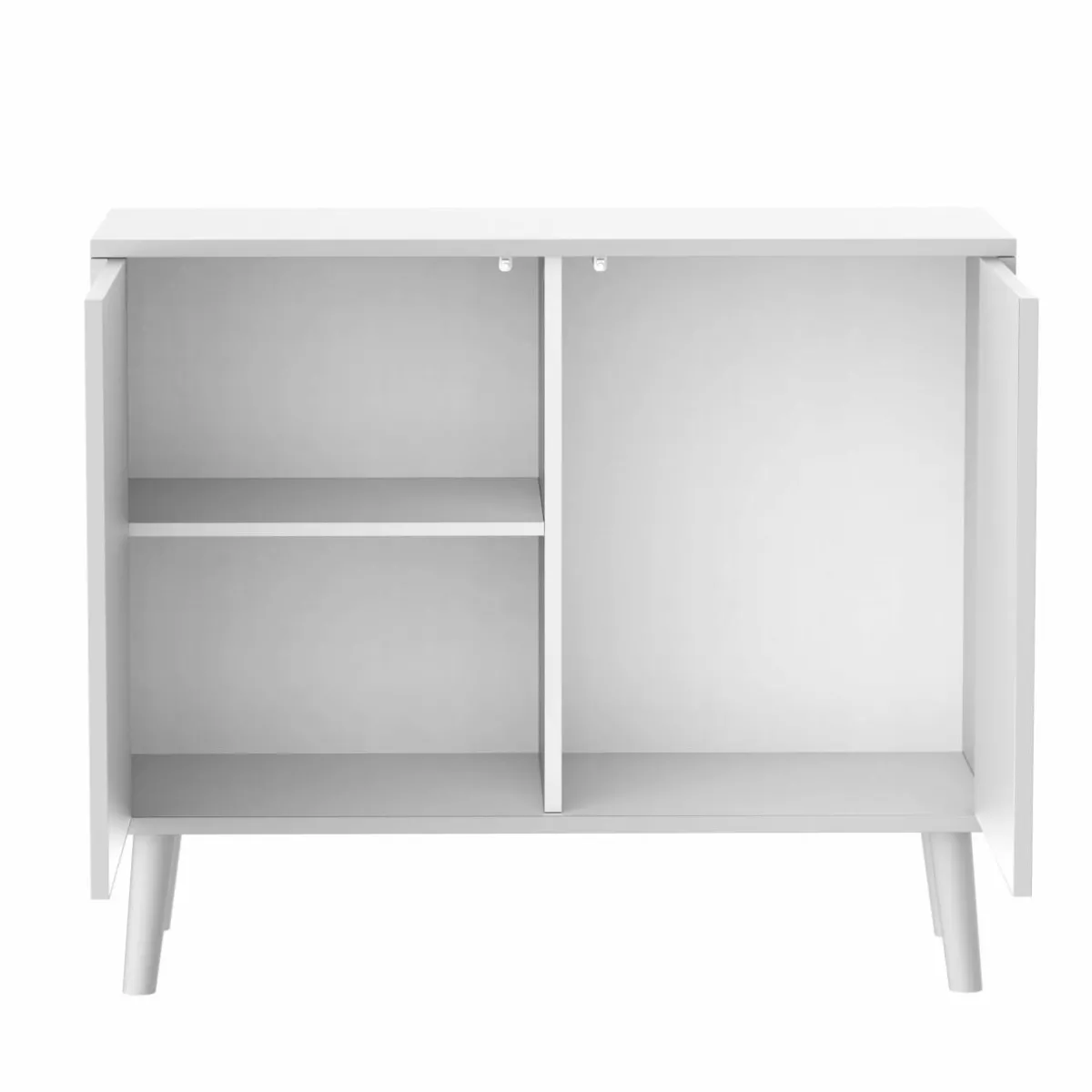 EMINZA Meuble de rangement enfant bois 2 portes (H65 cm) Stars Blanc Outlet