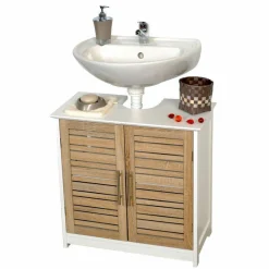 TENDANCE Meuble dessous lavabo (60 x H70 cm) Stockholm Bois Clearance