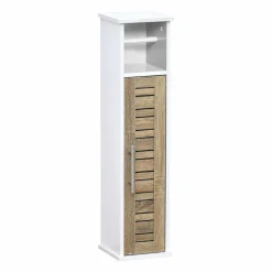 TENDANCE Meuble dérouleur papier toilette avec réserve (H75 cm) Stockholm Blanc Hot