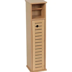 TENDANCE Meuble dérouleur papier toilette avec réserve (H75 cm) Trinidad Naturel