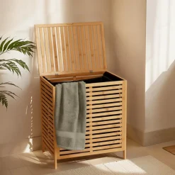 TENDANCE Meuble panier à linge en bambou (53 x H60 cm) Harmonie Naturel Sale