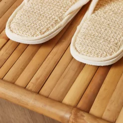 EMINZA Meuble portant pliable avec penderie en bambou (H176 cm) Hanoï Naturel Sale