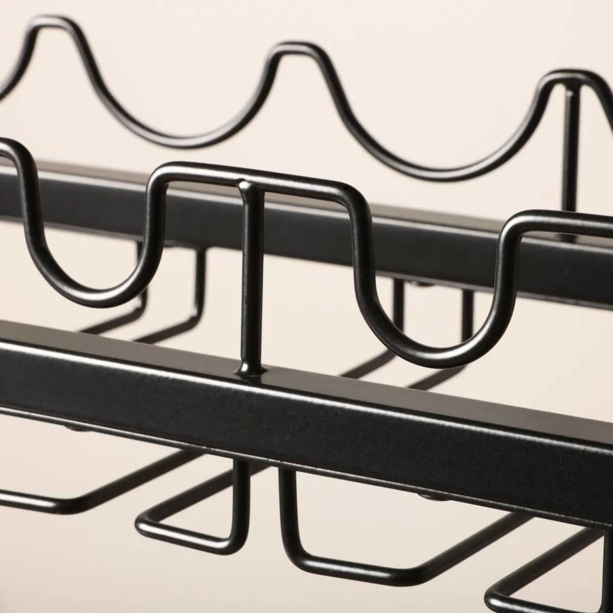 EMINZA Meuble range-bouteilles industriel 12 emplacements et porte-verres (H180 cm) Pablo Marron Online