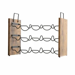 EMINZA Meuble range-bouteilles industriel 12 emplacements (H40 cm) Lucas Noir