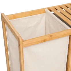 5 Five Simply Smart Meuble rangement 2 paniers et panier à linge (82 x H78,5 cm) Tidy Box Ecru New