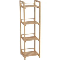 TENDANCE Meuble rangement bambou 4 étagères (30 x H104 cm) Harmonie Naturel New
