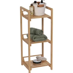 TENDANCE Meuble rangement bambou 3 étagères (30 x H75 cm) Harmonie Naturel Outlet