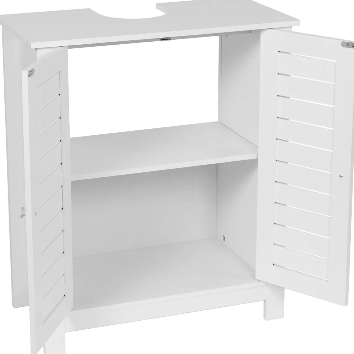 TENDANCE Meuble sous lavabo (60 x H70 cm) Santorin Blanc Outlet