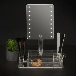 ATMOSPHERA Miroir LED et organisateur Selena Transparent Sale