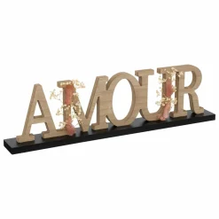 ATMOSPHERA Mot à poser en "Amour" Fleuri Bois Outlet