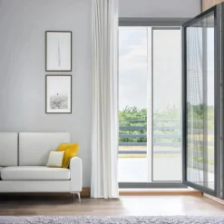 LUANCE Moustiquaire porte fenêtre enroulable latérale (140 x 230 cm) Moustyk Blanc Best