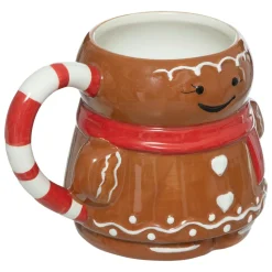 FEERIC LIGHTS Mug de Noël Bonhomme Pain d'épices Marron Hot