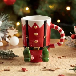 FEERIC LIGHTS Mug de Noël Lutin farceur Rouge Sale