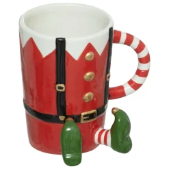 FEERIC LIGHTS Mug de Noël Lutin farceur Rouge Sale