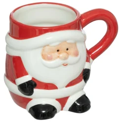 FEERIC LIGHTS Mug de Noël Petit Papa Noël Rouge New