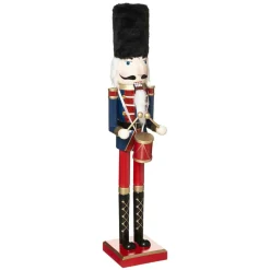 Feeric Lights & Christmas Musicien Casse-noisette en bois (H60 cm) Matias Bleu Sale