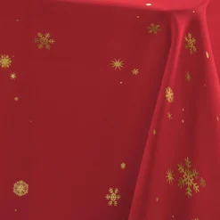 Douceur d interieur Nappe de Noël rectangulaire (150 x 300 cm) Constellation Rouge Best
