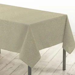 Douceur d interieur Nappe de Noël rectangulaire (140 x 240 cm) Strass Or Discount