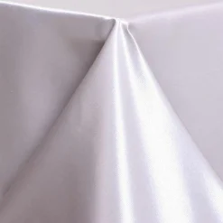 Feeric Lights & Christmas Nappe de Noël rectangulaire (140 x 240 cm) Satin Argent New