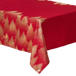 Feeric Lights & Christmas Nappe de Noël rectangulaire (140 x 240 cm) Sapin Rouge Hot