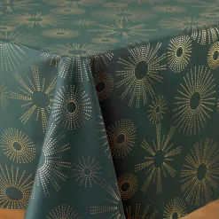 DOUCEUR D'INTERIEUR Nappe de Noël rectangulaire (150 x 240 cm) Pampille métallisé Vert Online