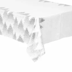 Feeric Lights & Christmas Nappe de Noël rectangulaire (140 x 240 cm) Sapin Argent Discount