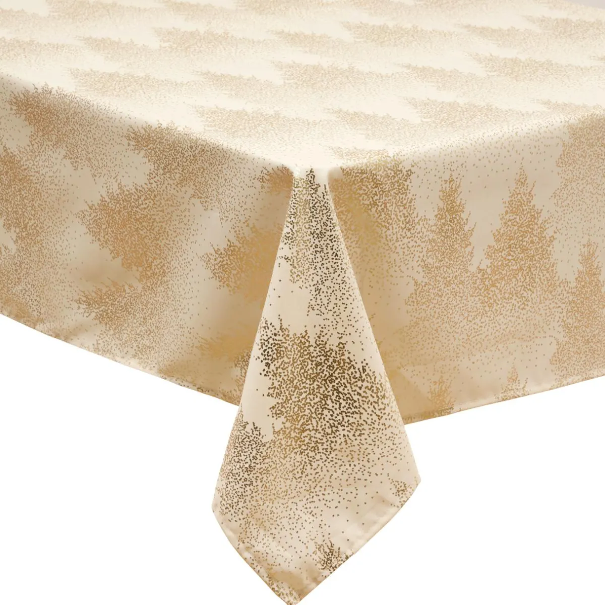 JJA Nappe de Noël rectangulaire (140 x 240 cm) Fêt de Sapin Or Clearance
