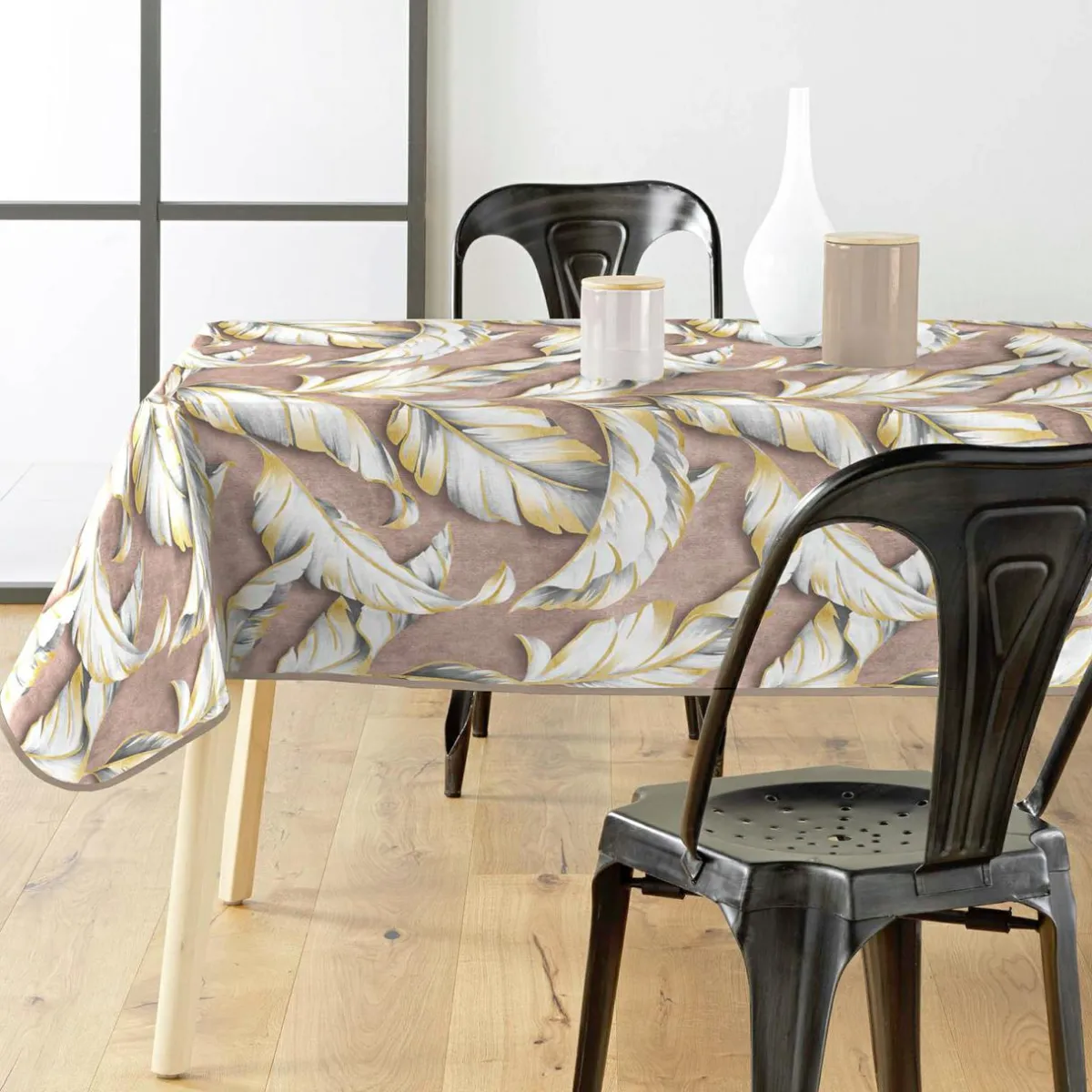 douceur d'intu017drieur Nappe enduite PVC rectangulaire imperméable (240 x 140 cm) Ebany Chocolat Clearance