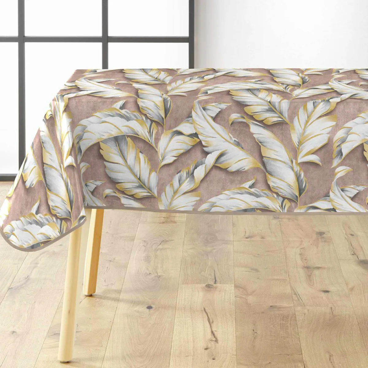douceur d'intu017drieur Nappe enduite PVC rectangulaire imperméable (240 x 140 cm) Ebany Chocolat Clearance