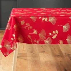 DOUCEUR D'INTERIEUR Nappe rectangulaire (150 x 300 cm) Bloomy Rouge Sale