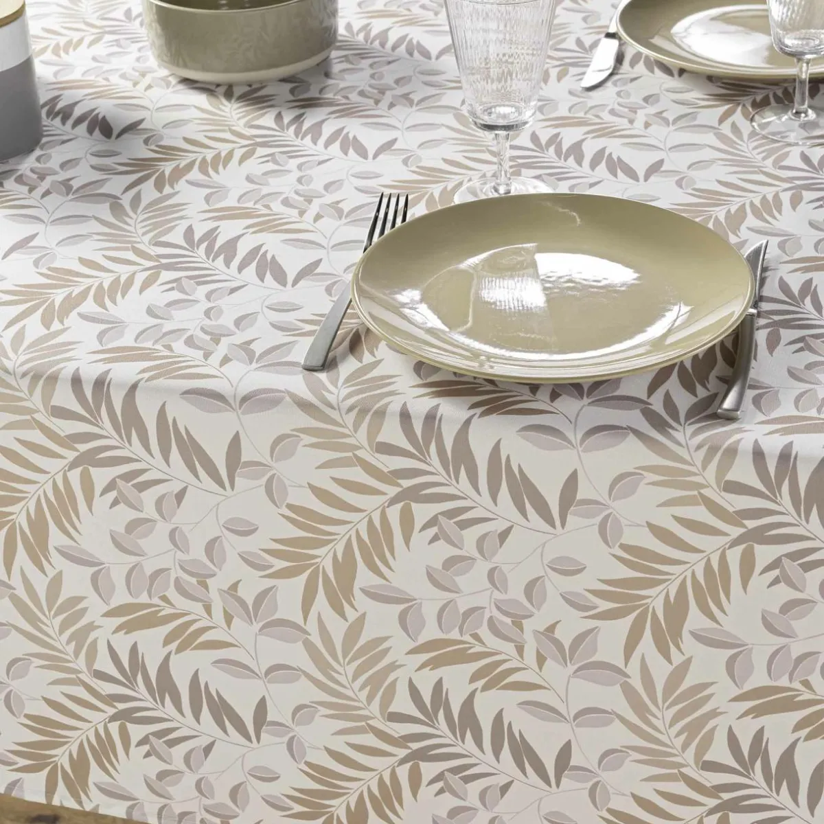douceur d'intu017drieur Nappe rectangulaire anti tache (145 x 240 cm) Nedelia Beige Online