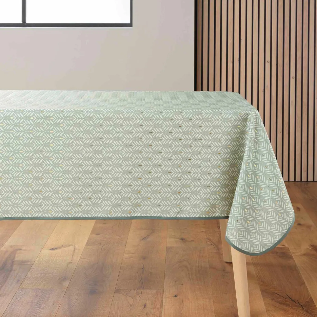 douceur d'intu017drieur Nappe rectangulaire anti tache (145 x 240 cm) Piana Vert sauge Clearance