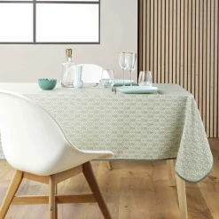 douceur d'intu017drieur Nappe rectangulaire anti tache (145 x 240 cm) Piana Vert sauge Clearance