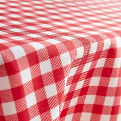 EMINZA Nappe rectangulaire anti tache (140 x 300 cm) Elise Vichy Rouge Vichy-rouge New