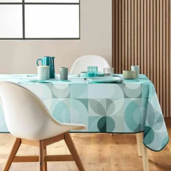 douceur d'intu017drieur Nappe rectangulaire anti tache (150 x 240 cm) Tessouro Vert sauge New