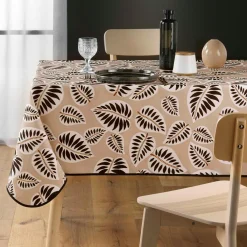 DOUCEUR D'INTERIEUR Nappe rectangulaire anti tache (150 x 200 cm) Alma e Noir Discount