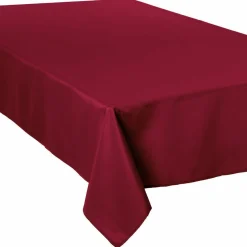 ATMOSPHERA Nappe rectangulaire anti tache (140 x 240 cm) Lina Rouge Bordeaux Best