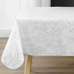 DOUCEUR D'INTERIEUR Nappe rectangulaire anti tache (150 x 240 cm) Lonigold he Blanc Sale